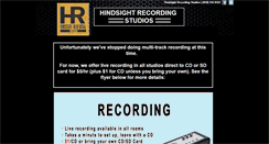 Desktop Screenshot of hindsightrecording.com